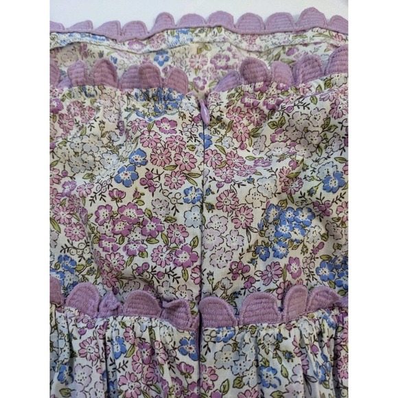 Mable S Small Angelina Lace Floral Lavender Dress Puff Sleeve Babydoll New - Picture 7 of 8